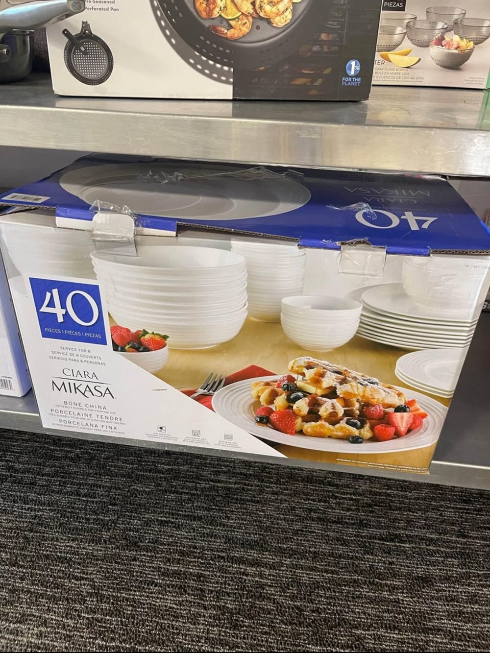 Mikasa White Bone China 40-Piece Dinnerware Set